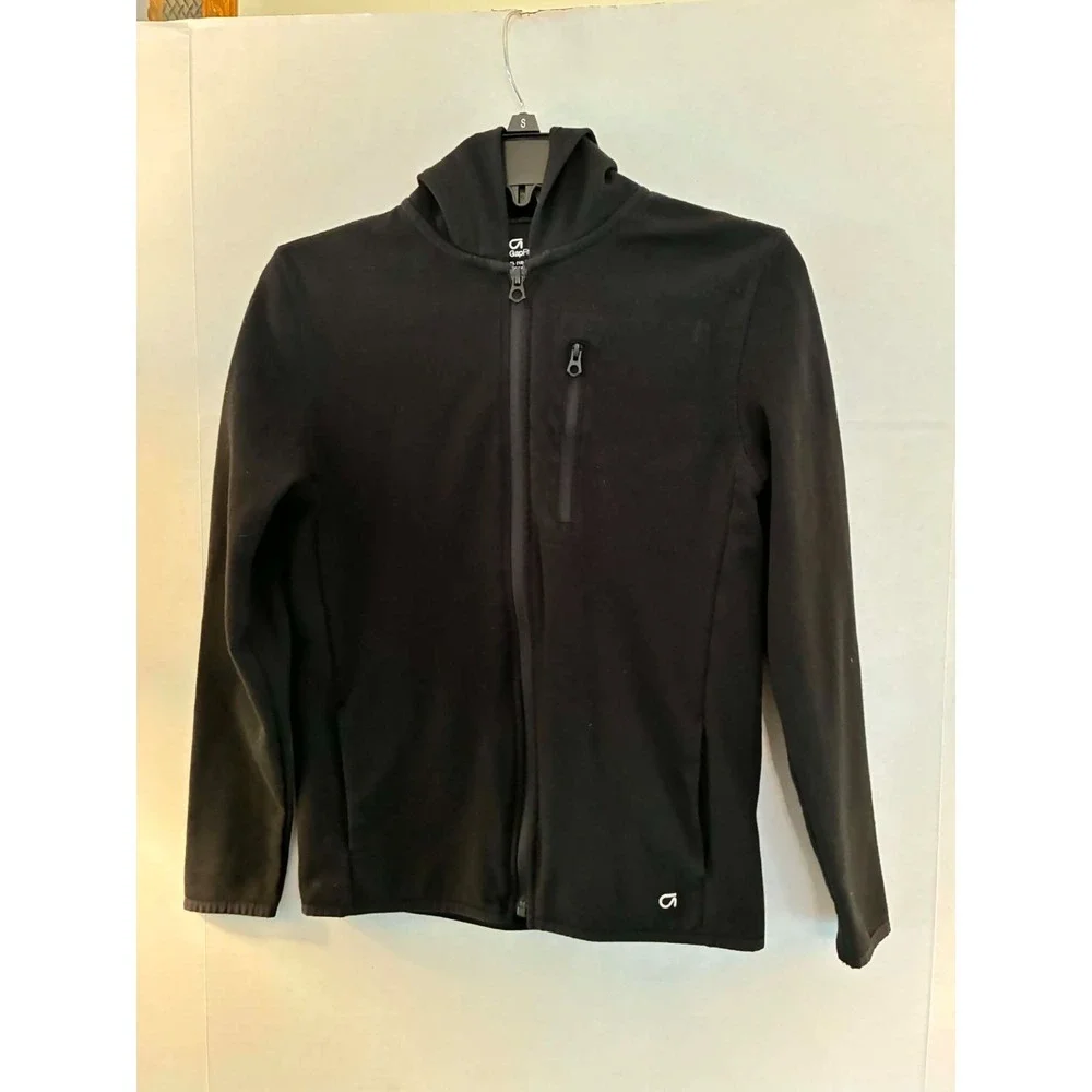 GapFit Kids XL Black Zip Hoodie‎ Jacket Activewear Athletic Lightweight Youth 12